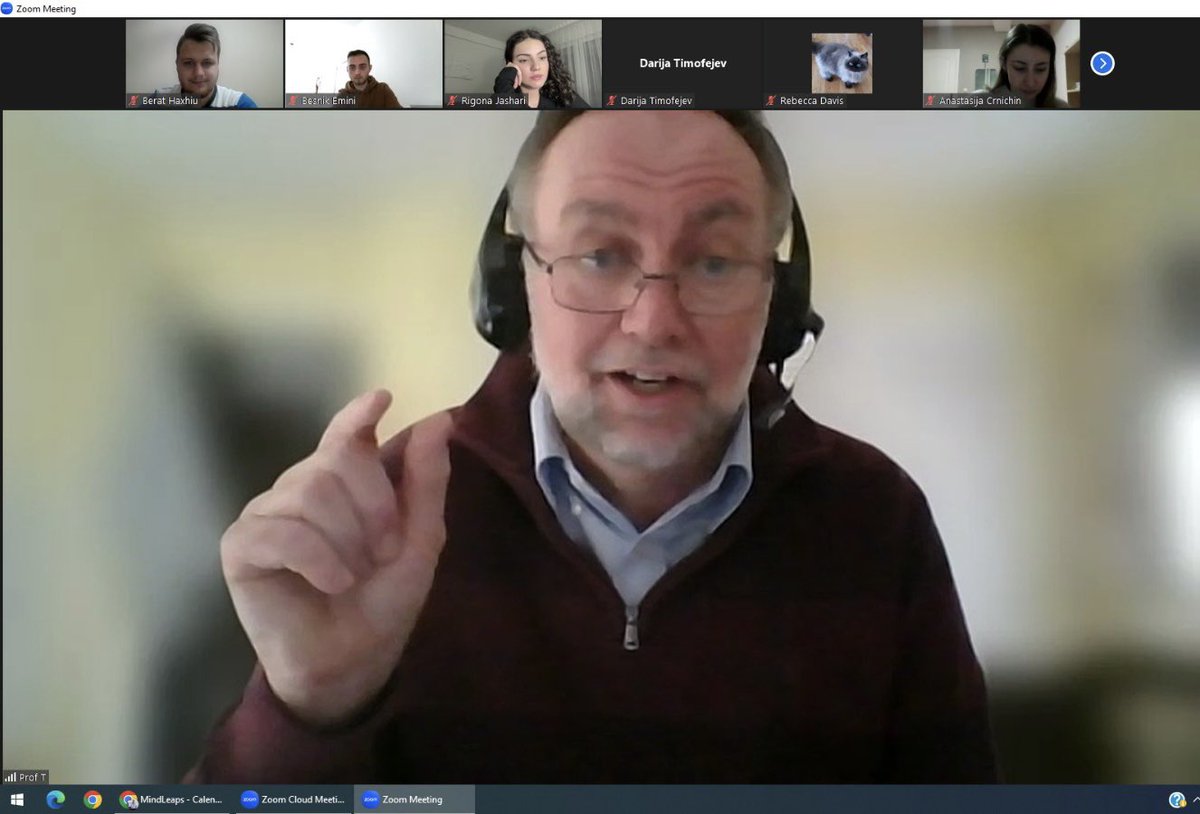 MindLeaps's tweet image. Today, MindLeaps North Macedonia started the 8th cohort of the Virtual Academy with “Business &amp;amp; Entrepreneurship”.Professor Tessendorf of Mercer University spoke about the Business Model Canvas. #course #merceruniversity #learningtricks #new #zoom #virtualacademy  @MercerYou