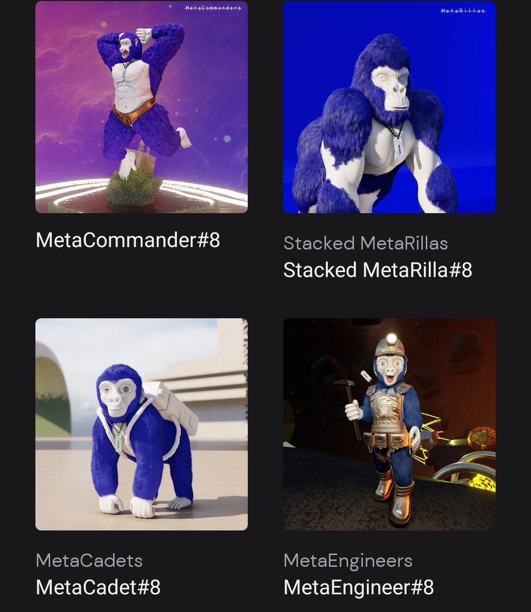 yogaChris2k18's tweet image. last 4 NFT pickups #algorand @algorillas @beanNFT #stacker #metawars #Commanders  8gens + #stackerfridays