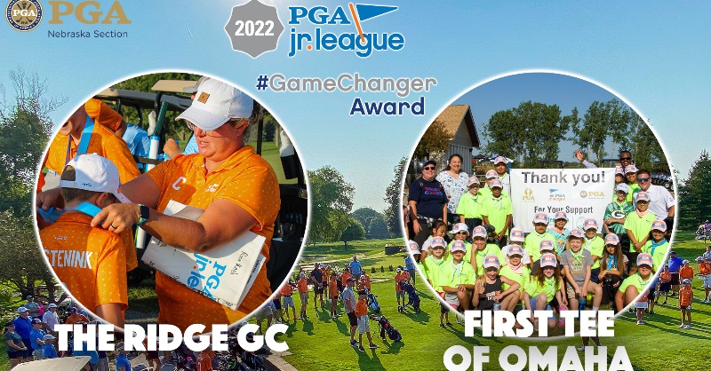 NebraskaPGA's tweet photo. "Winning this award and being recognized on the national level reaffirms our commitment to our mission to impact the lives of young people through the game of golf."

Two of the 25 largest @PGAJrLeague programs in the country represent our Section on the national stage. 👏