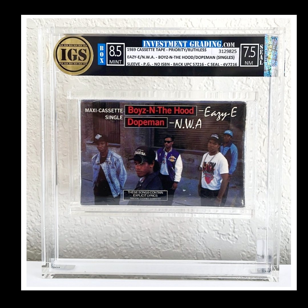Our first graded cassette is back with its proud owner @krspizano 🙌💙
#cassettes #sealedcassette #sealedvhs #igsgrading #igsgraded #music #cassette #cassettecollection #cassettetapes #nwa #easye #icecube #tupac #90srap #rap #rapper #80srap #rappers #gansterrap #sealedcassettes