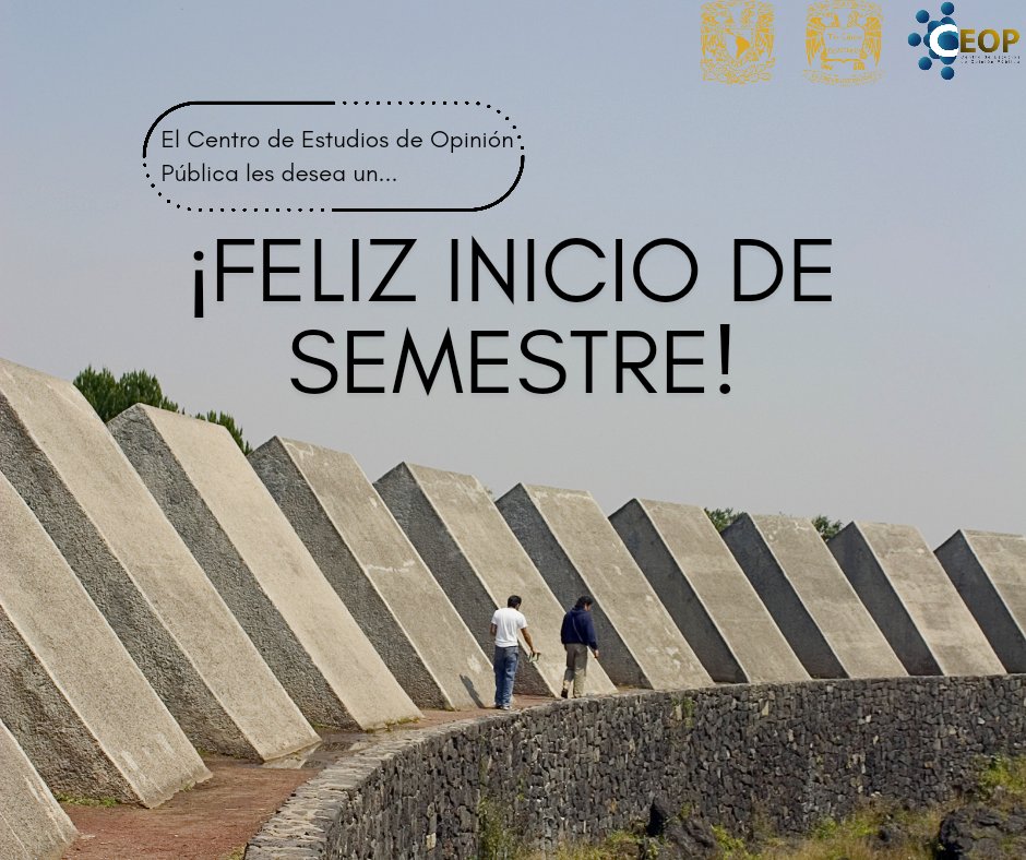 ceop_unam's tweet image. ¡El #CEOP les desea un feliz inicio de semestre!
|| #UNAM #FCPyS