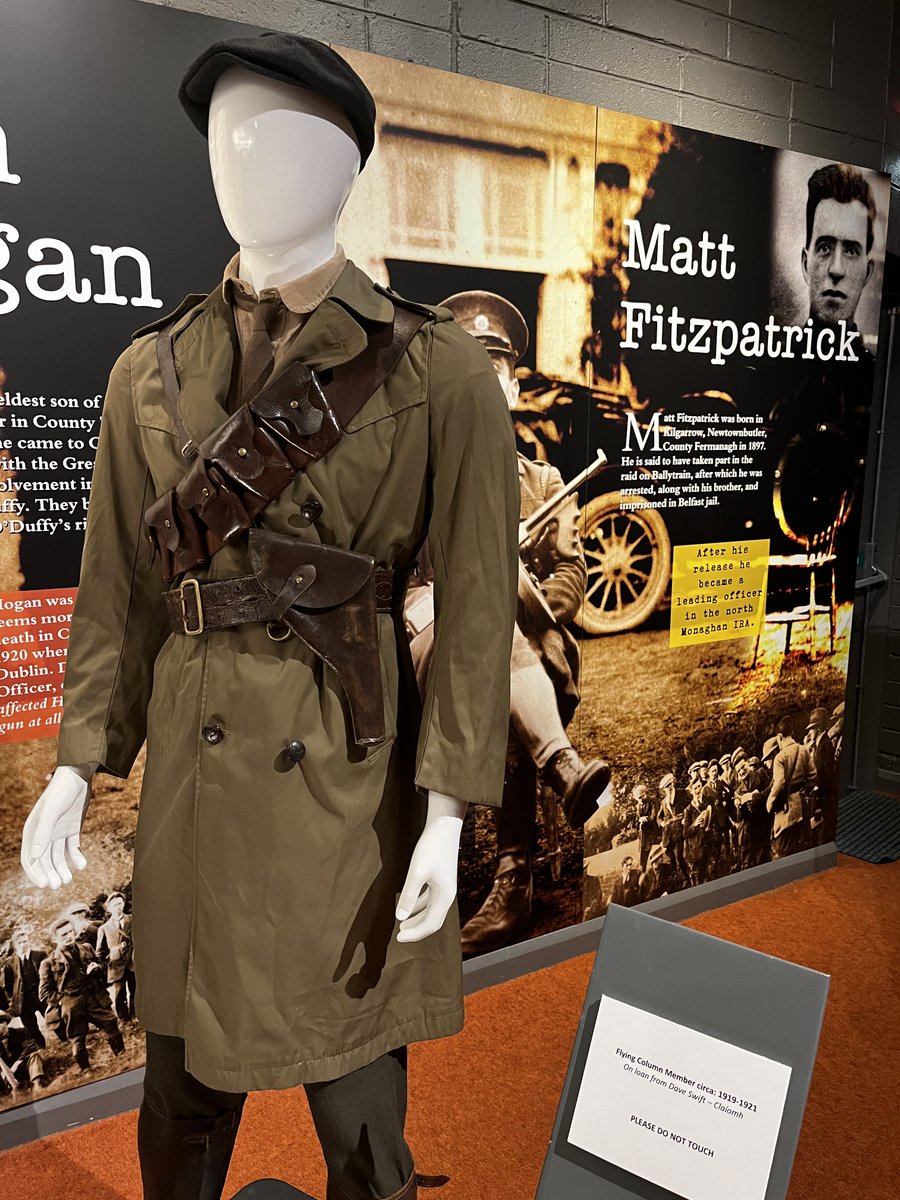 claiomh_ireland's tweet photo. Exhibition I contributed to from a year or three (!) ago at the @museum_county @MonaghanCoCo @MonaghanTourism - Looking forward to seeing the museum's new facility later this year! #IrishWarofIndependence #FlyingColumn #AntiTreaty #IrishRepublicanArmy #bandolier #sambrowne https://t.co/X3b8qdv8z2