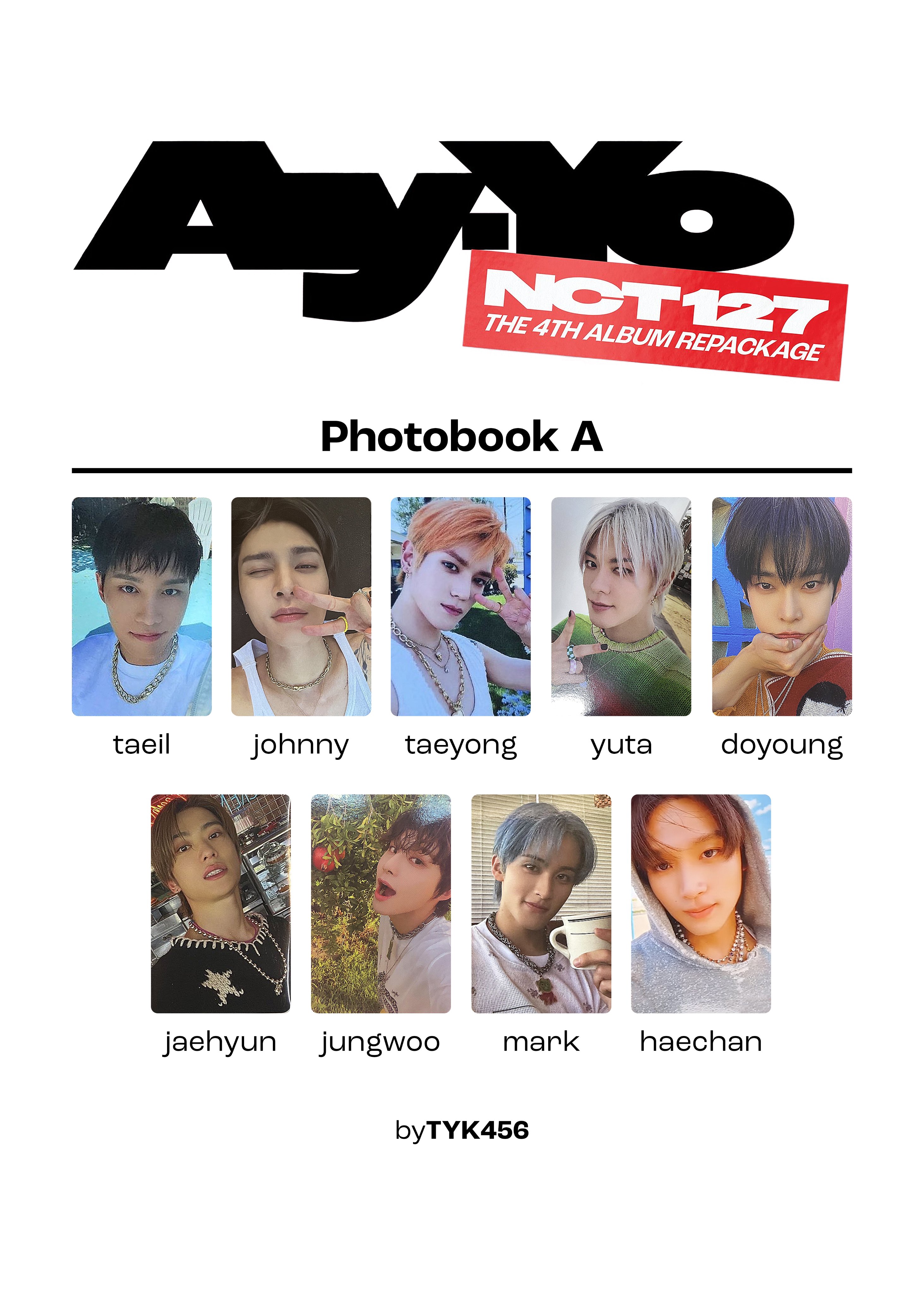 NCT 127 Ay-Yo フォトブック Amazon.com: NCT 127 - Ay-Yo (4th Album Repackage) CD+Folded