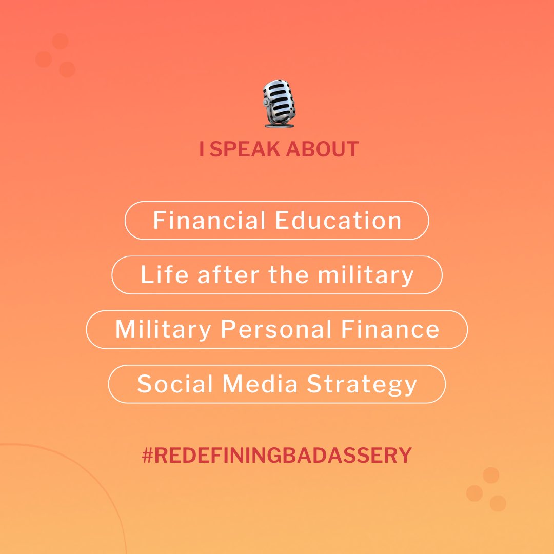 Pumped to be an official speaker for <a href="/Badassery_HQ/">badassery_hq</a> 🍑

I’m #RedefiningBadassery by giving my community power and confidence through personal finance education! Being the change I want to see in the world 💜

Book me here: bit.ly/3XjoVA9