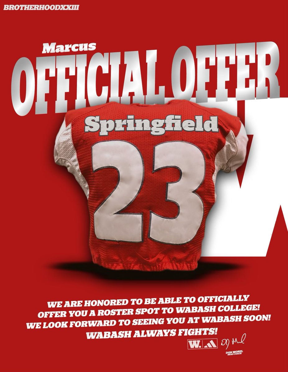 MarcusSpringfi4's tweet image. Blessed to say I’ve received an offer from Wabash University🙏🏾#agtg @CoachJRiordan