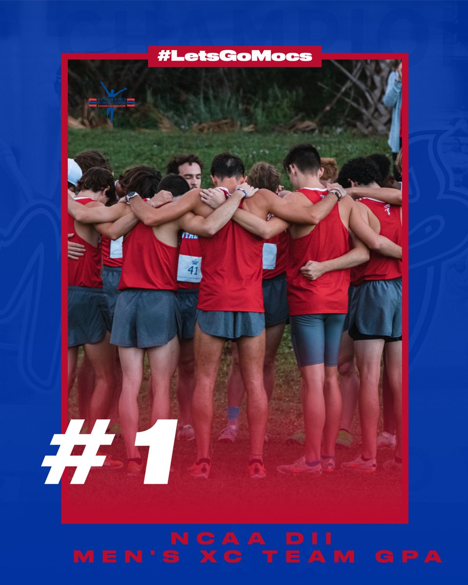 Congrats to the boys for earning the highest team GPA in DII Men’s XC. #letsgomocs #division2