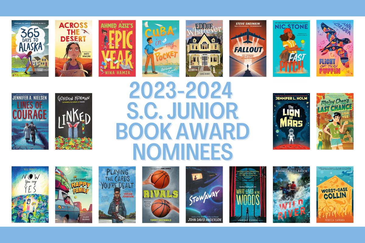 The Book Award Committee is excited to announce the 2023-2024 South Carolina Book Award Nominees!!! Check the website for additional resources in the coming weeks!  💗📚💗📚