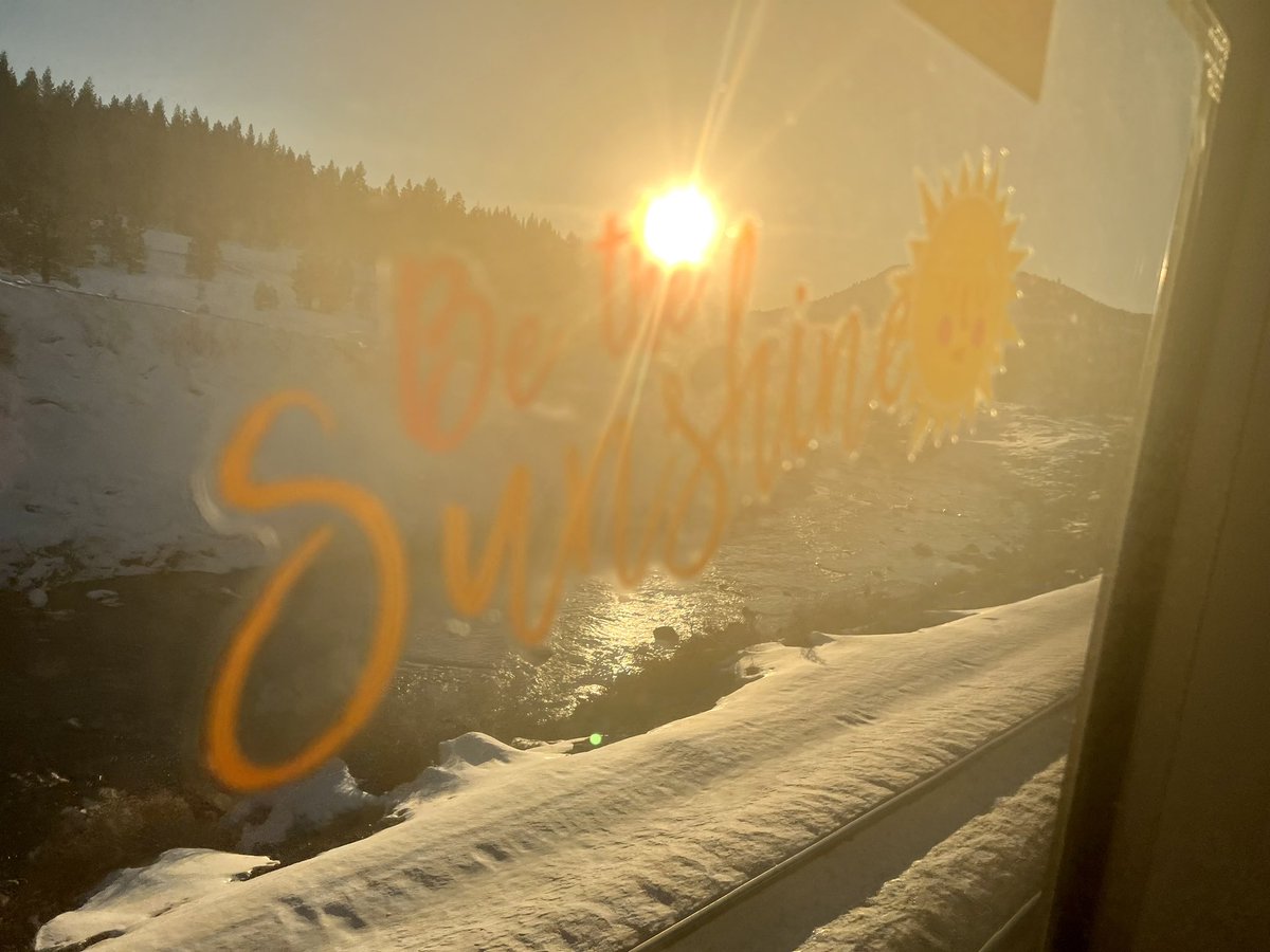 bobfulkerson's tweet photo. Truckee River Canyon always lifts the heart, but today with the good people at @Amtrak it’s even more special. #Train6 #CaliforniaZephyr https://t.co/cVpSdYxYdN