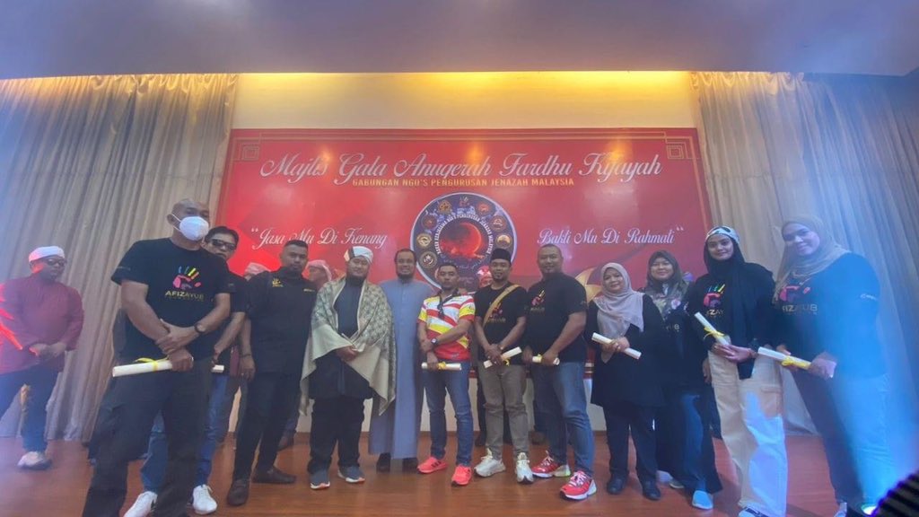 azlihjayub's tweet image. Majlis Gala Anugerah Fardu Kifiyah Gabungan NGO’s Pengurusan Jenazah Malaysia 2022/2023

#TeamAA
#doitforAllah
#urusjenazahpercuma