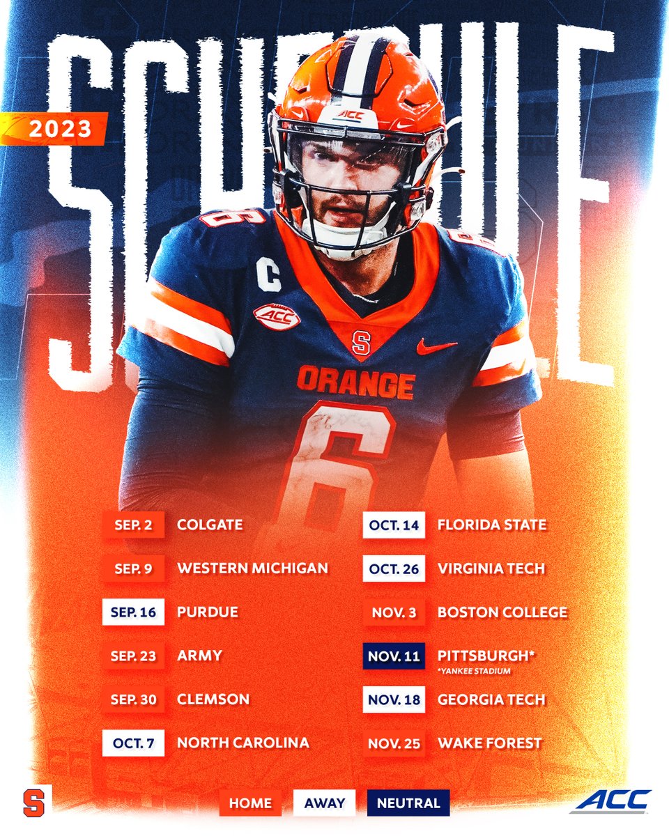 Syracuse Football on Twitter "Here. It. Is. September can't come soon