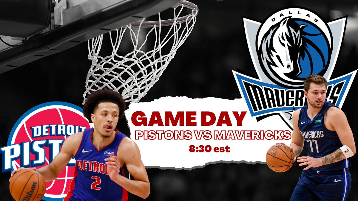 girlsclubsports's tweet image. GAME DAY WHO YA GOT?? #Pistons #MaverickNation #NBA