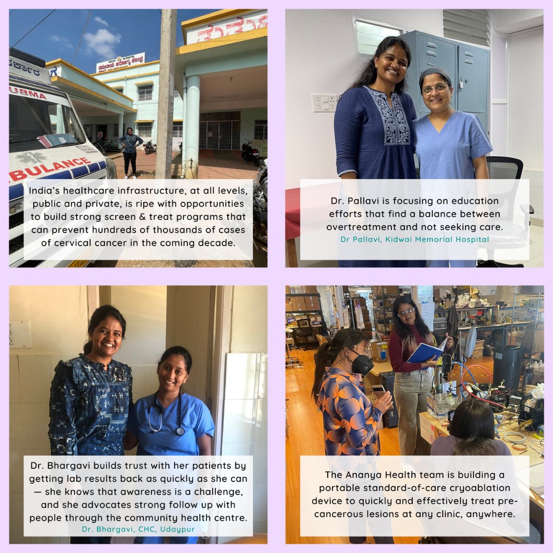 As #CervicalCancerAwarenessMonth comes to a close, we want to highlight some stories from recent visits to clinics in India. Our team is building a standard-of-care early treatment device to ensure a future where we #preventcervicalcancer for every woman, everywhere.