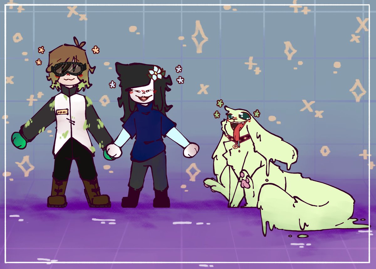 cinnabunxd's tweet image. Forgot to post this here too xD 

Have this redraw me made from the second image :3 
.
.
.
And it’s new fanart for @//__Sincara__ I guess :b 
#drawings #ocs #friendos