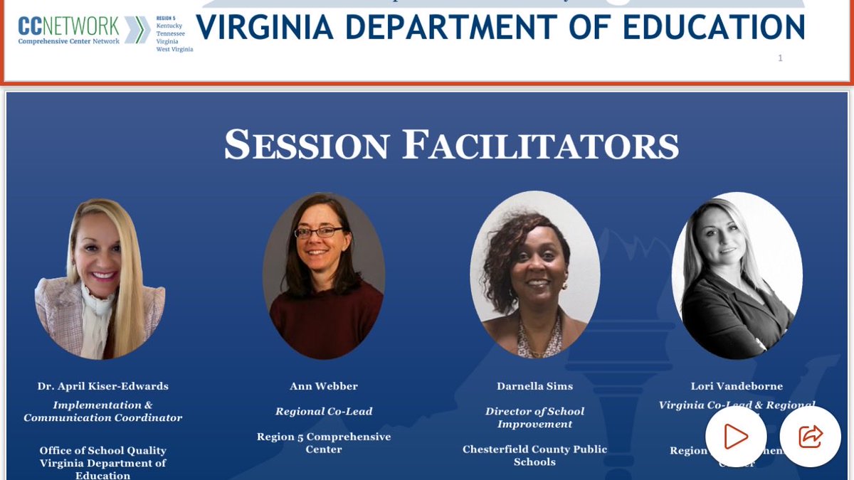 Excited for the attendees at the ESEA conference later this week! This session captures so much of our work: Lifting up leadership to improve outcomes. 👏 👏This team isn’t just talking about the work, they are doing the work. #OneTeam ⁦@ccpsinfo⁩