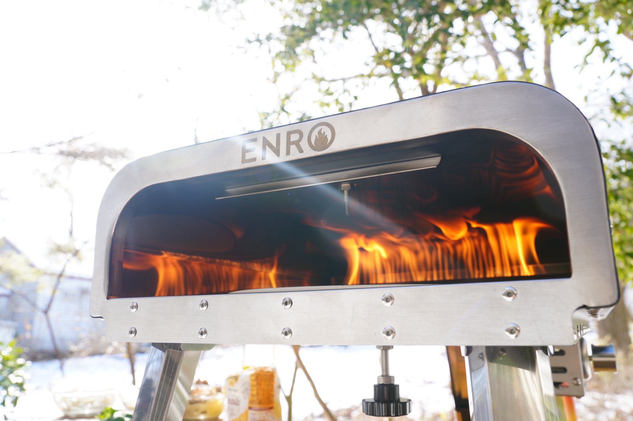 製品 取扱店 ENRO 窯焼き名人 アウトドア用ポータブルピザ窯（2回使用 