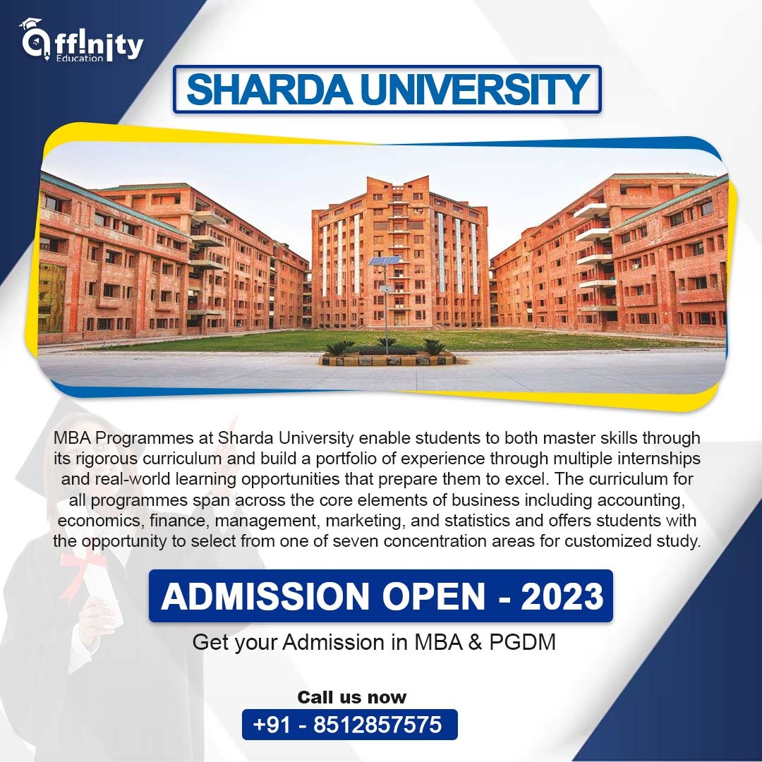 'Unlock your potential and advance your career with an MBA or PGDM from a top-ranked business school. Apply today to gain the skills, knowledge, and network needed to succeed in a competitive business environment.'
#ShardaUniversity #leadership #mba #cat #business #admissions2023