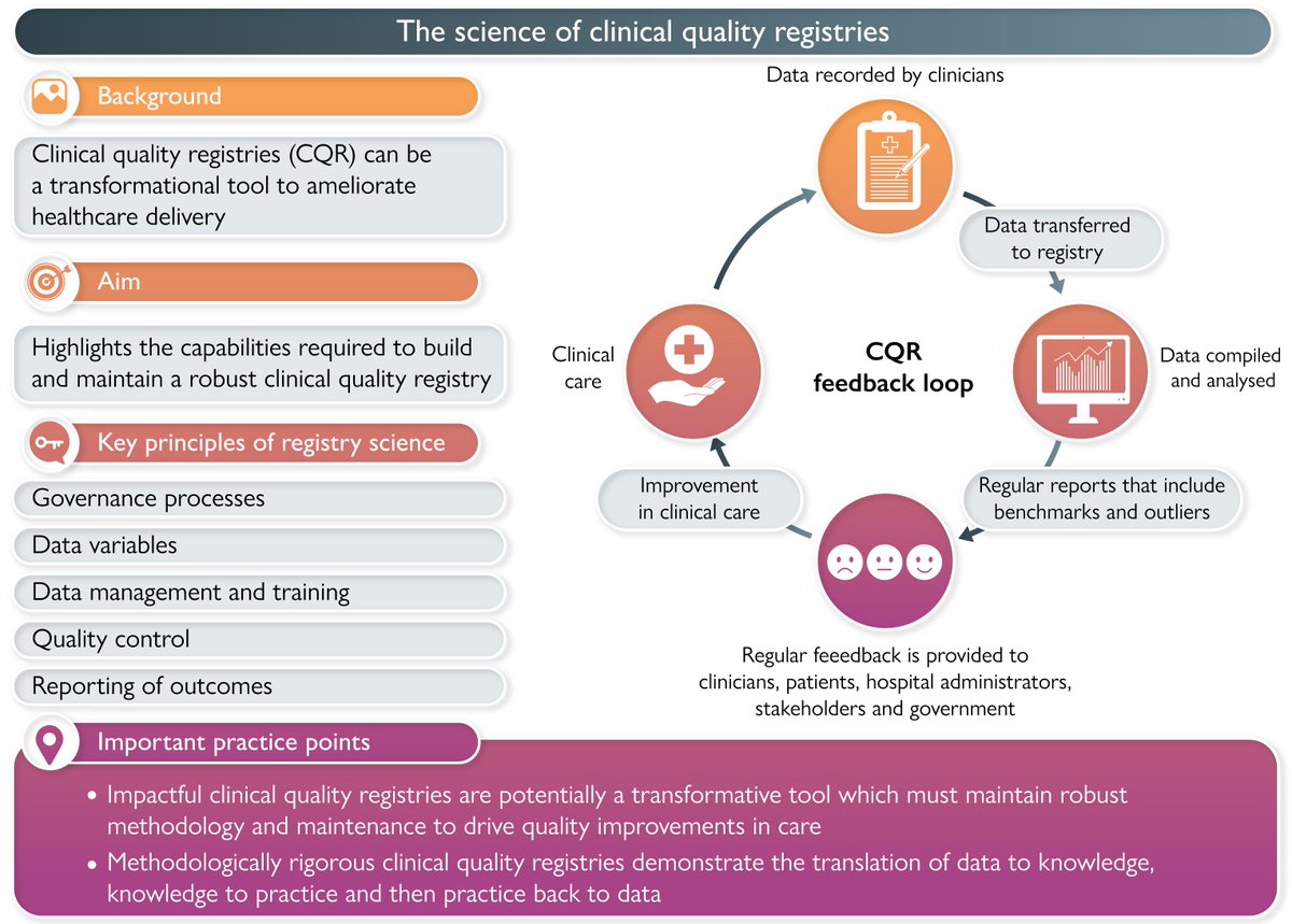 First PhD publication for the year - 
The Science of Clinical Quality Registries

Take a look at the methods corner to find out more!
#EJCNMethodsCorner

academic.oup.com/eurjcn/advance…

@EditorEJCN 
@Kirstenjsp 
@calebferg 
@DrLouiseHickman