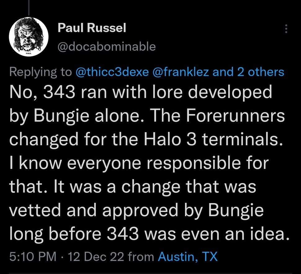 Fireteam_Dragon's tweet photo. Forerunner Human debate is over. Again https://t.co/85cWSXVlao