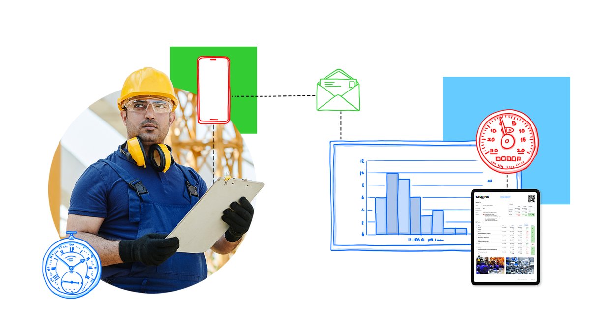 usetaskimo's tweet photo. Businesses use digital work instructions for increased efficiency. Forward-thinking companies go fully digital to gain an advantage. Learn how to transform your organization with digital instructions in this blog post: https://t.co/cCqt9sP4uW https://t.co/jwy8HICsSf