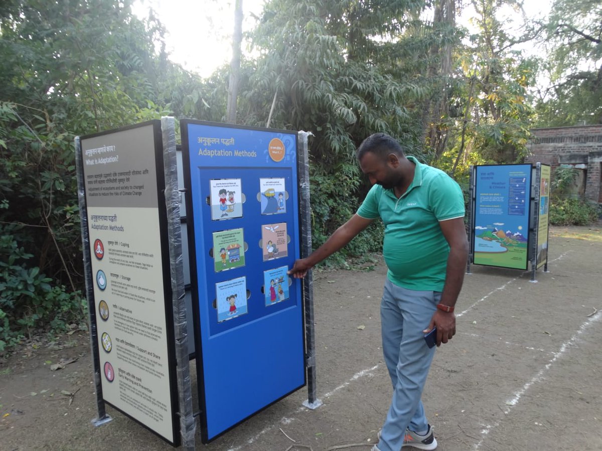 CEEahmedabad's tweet photo. #CEEStudio has completed the design and fitting out of a Mobile Exhibition Bus called "#VanVahini" for @PenchMP, #Nagpur. The bus was designed for Public Education and Awareness Programme on #ClimateChange and has now been handed over to the agency. https://t.co/bCdDTaHv26