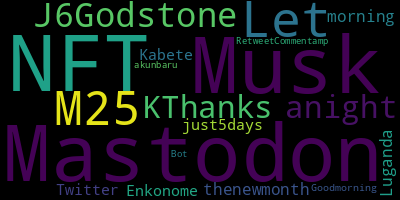 infokalyptisch's tweet photo. Trending in my timeline now: #Mastodon (2) #NFT (2) #Musk (2) #Let (1) #M25 (1) #J6Godstone (1) #anight (1) #KThanks (1) https://t.co/7GTp6YkU21