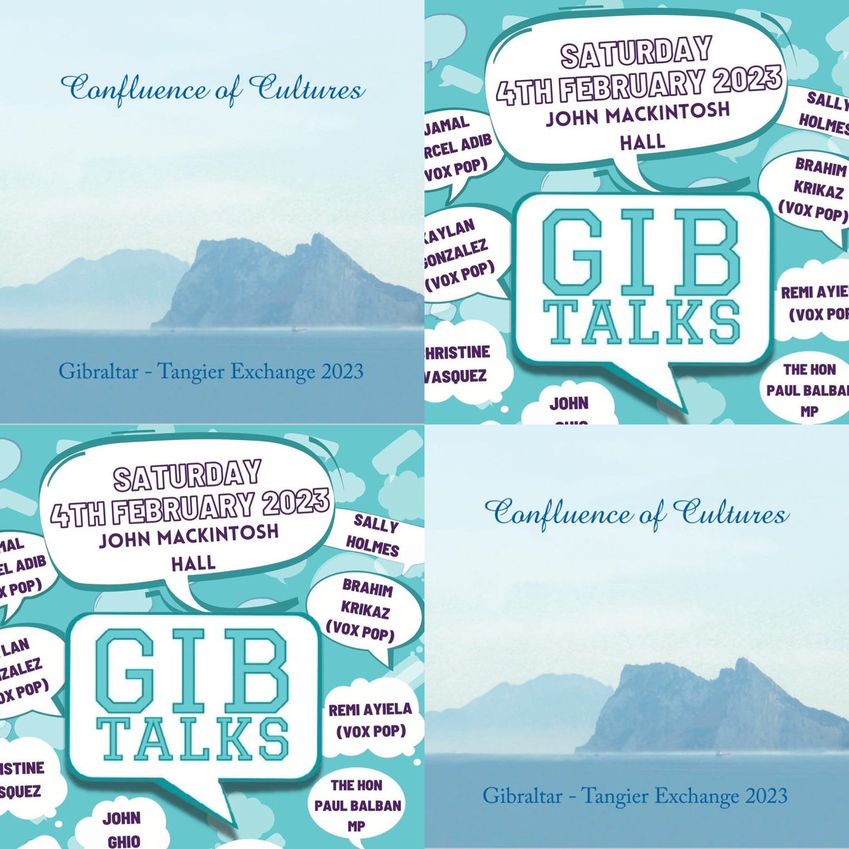 We park the TAXI for now and move to two projects. This week we start a three week art exhibition and cultural events in Tangier. Plus this weekend the annual Gibtalks returns to the John Mac Hall. #gibcultureinspires