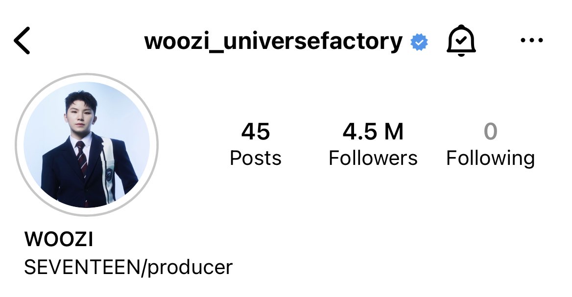woozimedia's tweet photo. woozi_universefactory changed his ig bio

SEVENTEEN/producer https://t.co/IRBC9ZsbyT