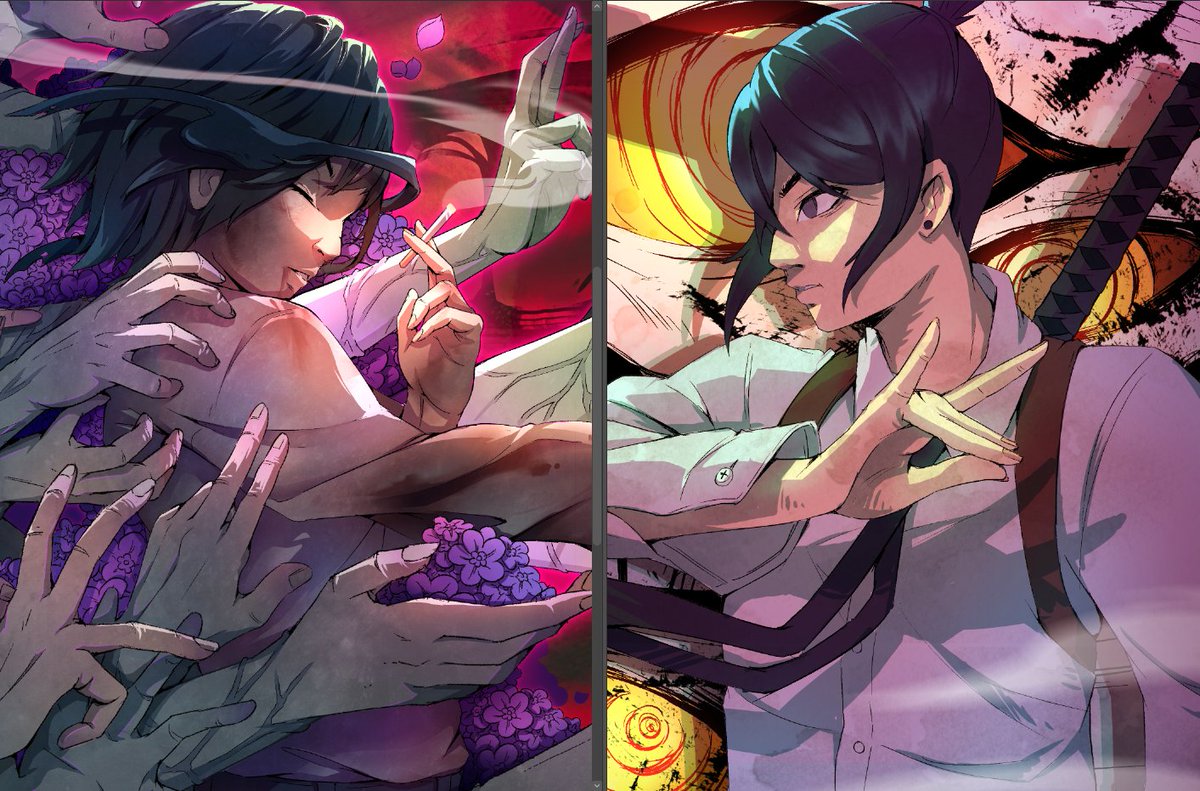 Thanks for hanging today OwO. look at what my big brain did. they connect!! #chainsawman