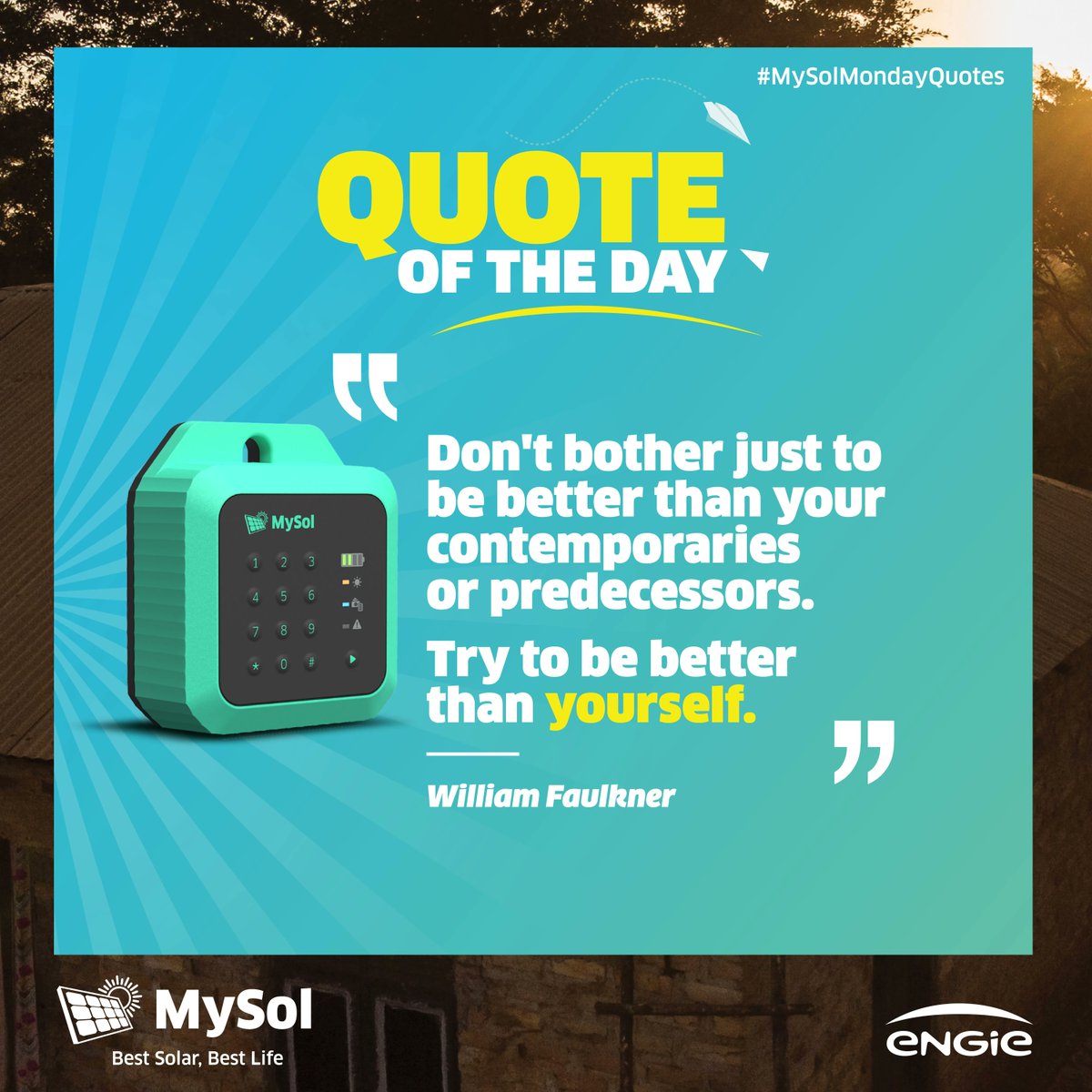 #MotivationDay #MySol #BestSolarBestLife