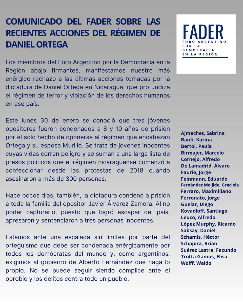 Espantosa y sangrienta dictadura que enluta al continente pero que es apañada por el oficialismo argentino.