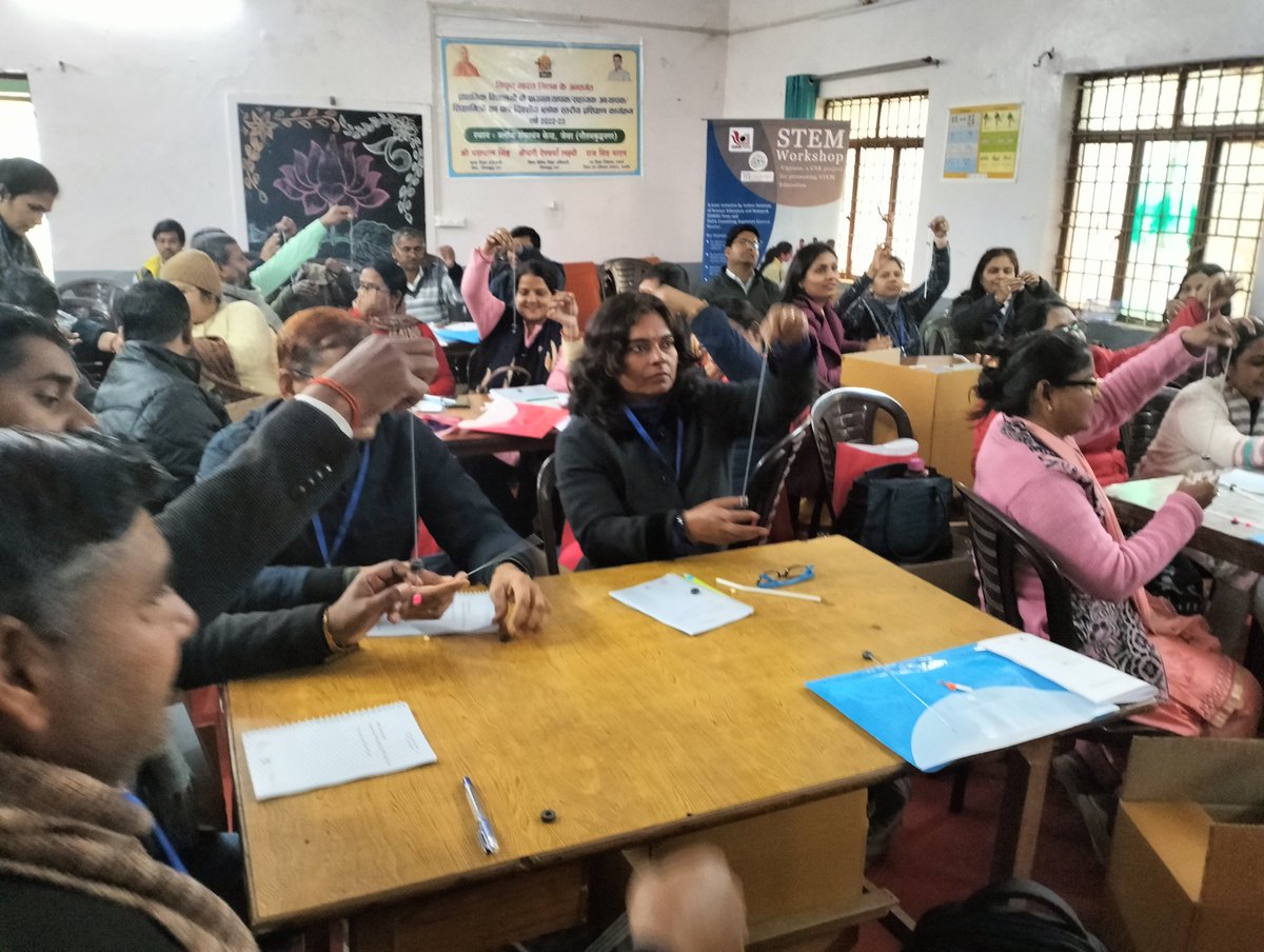 ScienceActivity's tweet photo. #STEMworkshop
#Jewar, Uttar Pradesh
@ScienceActivity started another #STEM workshop at the Block Development office, Jewar, Greater Noida, Uttar Pradesh for 30 school teachers as part of the #TCE #CSR initiative #Vigyaan.
@IISERPune
#TCEndeavour
#STEMeduction https://t.co/2BzHufIywU