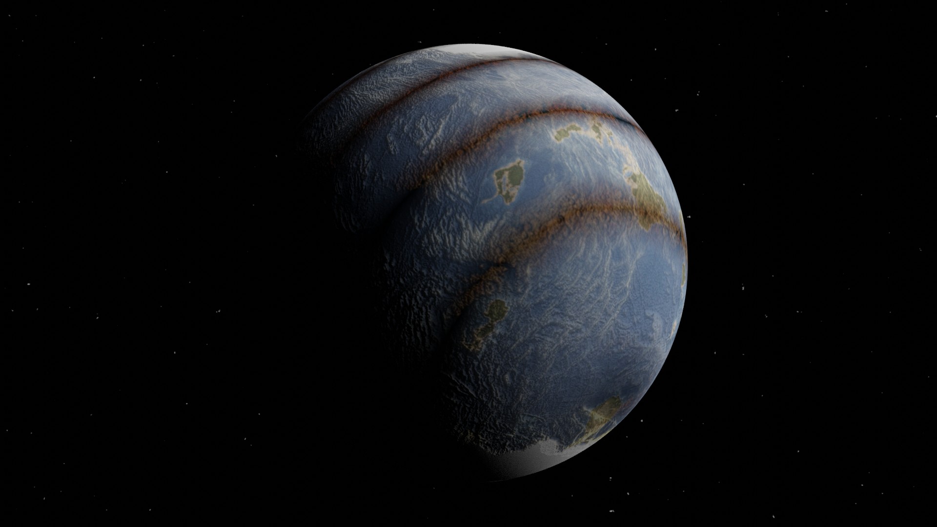 3D Space Planet 6
