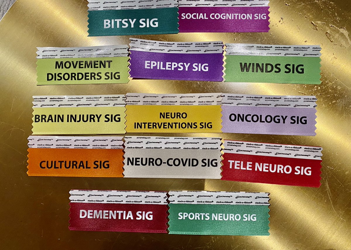 Attending #INS2023inSanDiego ?!? Grab your SIG ribbons at the check-in desk tomorrow! We have 13 SIGs representing a breadth of topics in neuropsychology and the annual meeting is the perfect time to join one!