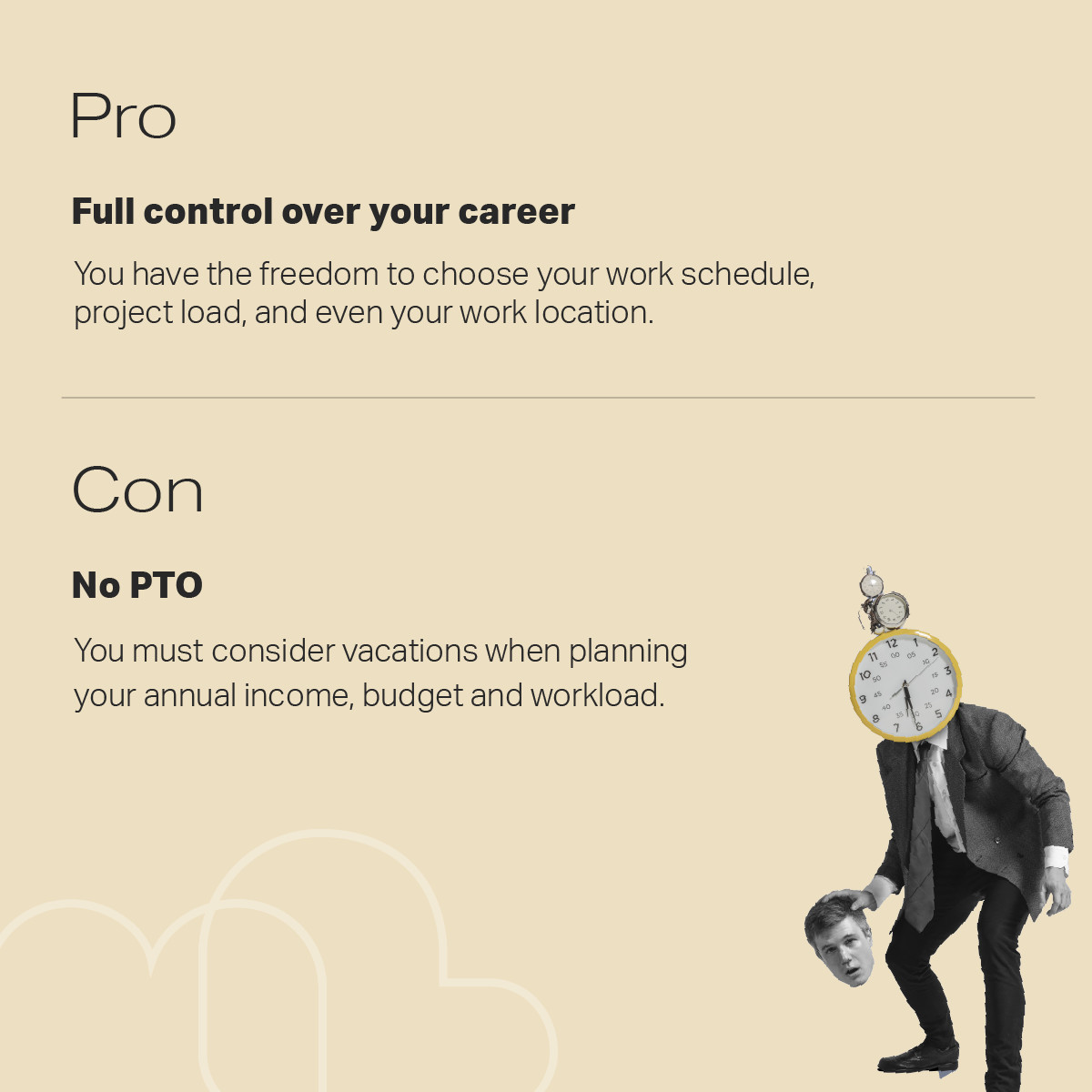 macpeopleREC's tweet photo. Success as a freelancer requires careful consideration of important factors such as financial stability, networking, and time management to ensure long-term success. 

Check out the pros and cons below.

Discuss the best options for your career goals👉 https://t.co/4bMAqb3swN https://t.co/jUk6z1VVJS