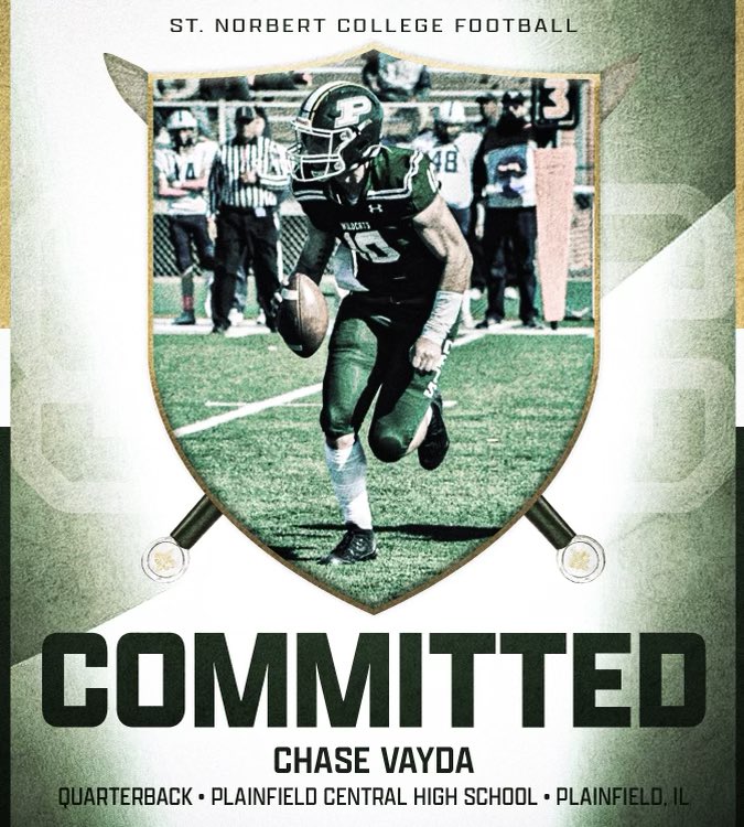 Committed 🟢🟡 <a href="/donmaslinski/">don maslinski</a> <a href="/CoachDanMcCarty/">Coach McCarty</a> <a href="/SNCfootball/">St. Norbert Football</a> <a href="/CoachKeanePHS/">Coach Keane</a> <a href="/dhrecruitsfball/">Bob Chmiel</a>