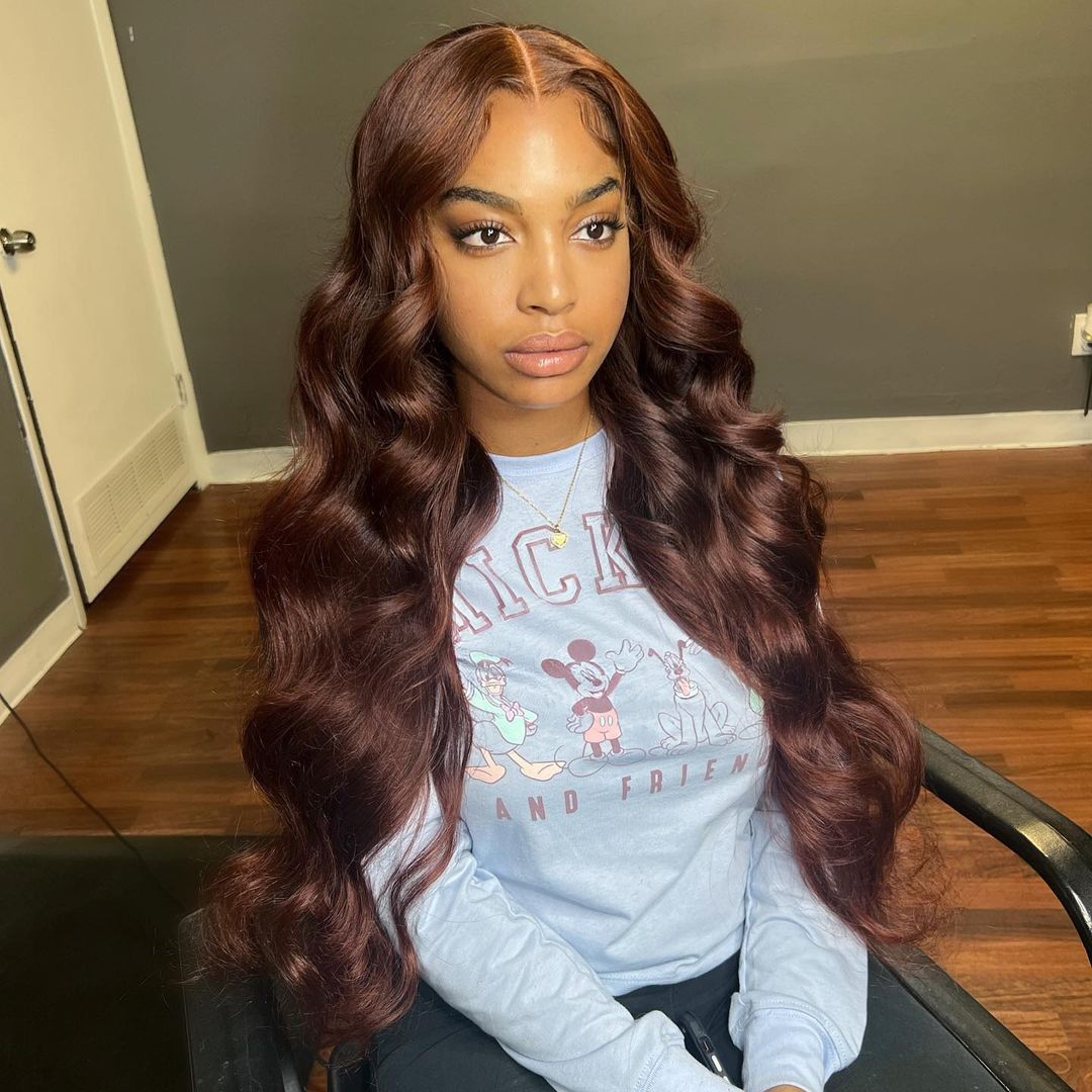 Chocolate brown Glueless wigs , she is beautiful 
$$ coupon code : SW11
12'-26' stock, link to detail : sowigs.com/products/4-col… 

#brownhair #browncolor #colorhair #wigsintall #lacewig #gluelesswigs #frontalwigs #bodywave #bodywavewigs #hairbeauty