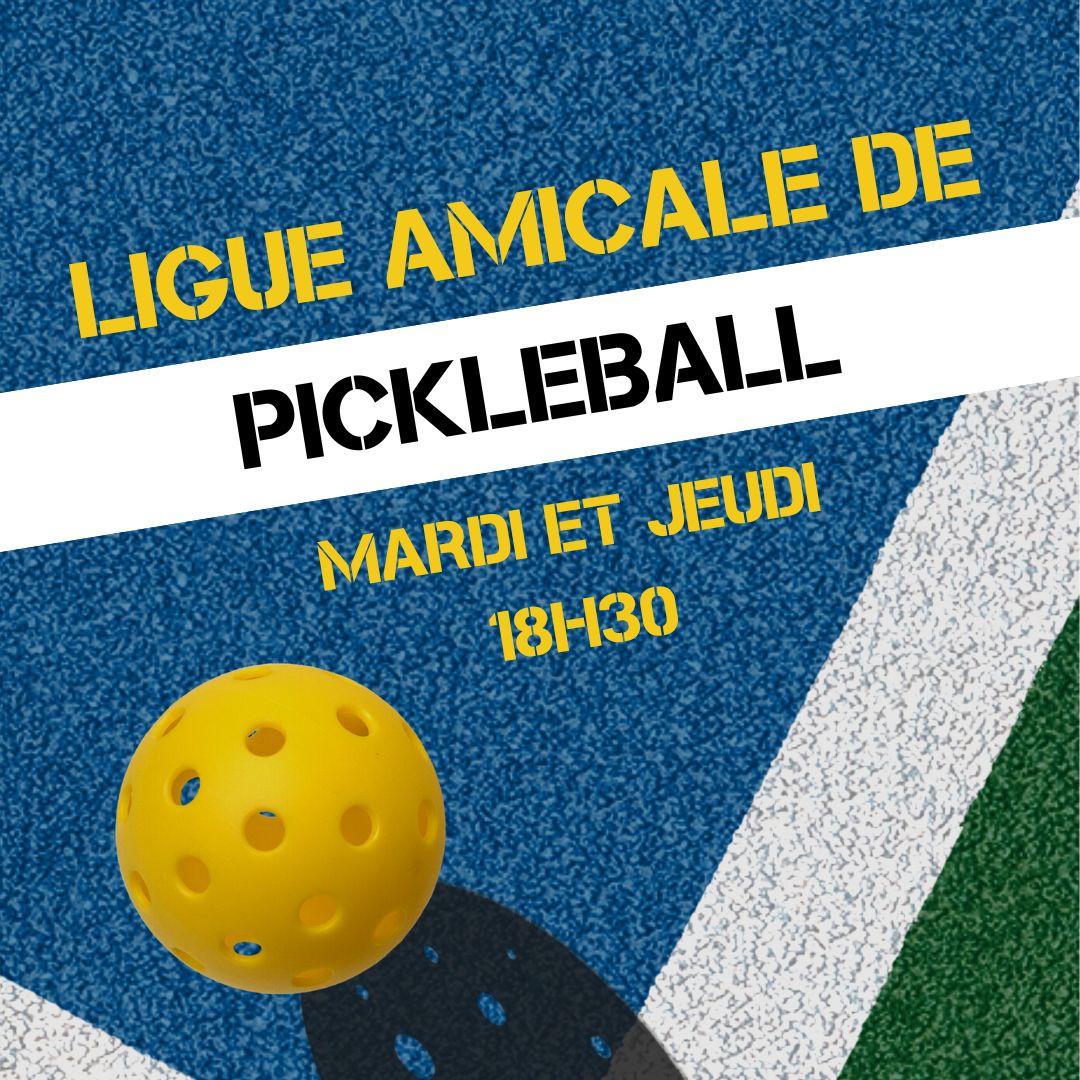 Notre ligue de pickleball est très populaire!   Venez jouer avec nous!  Nous avons tout le matériel nécessaire pour vous apprendre à jouer.