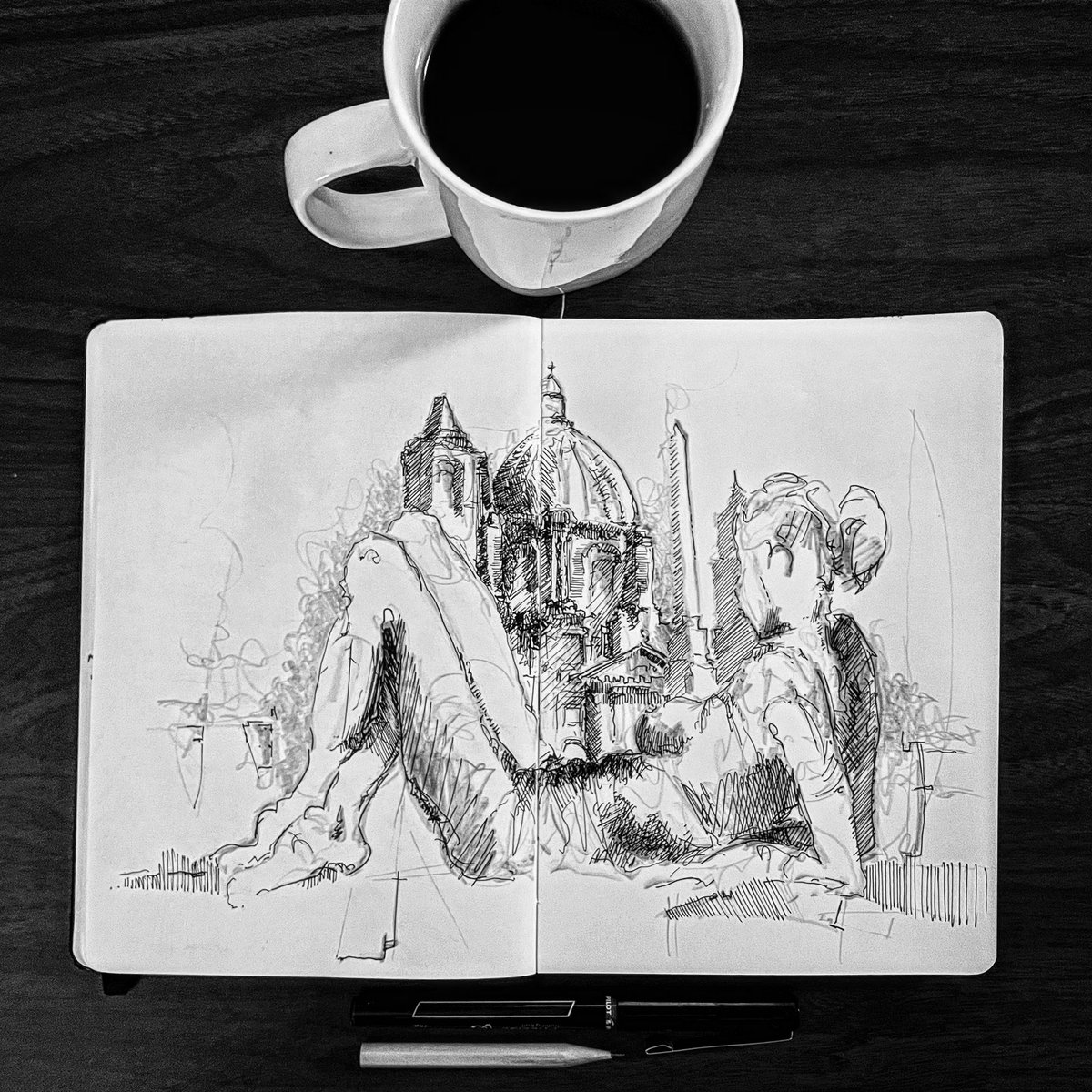 falloutstudio's tweet photo. 01.30.23 #coffeesketch ~
.
#art #architecture #inksketch #pencilsketch #mixedmedia #figurefield #figuredrawing #quicksketch #sketchbook #sketchaday #drawing #draweveryday https://t.co/4A2bHTa2W9