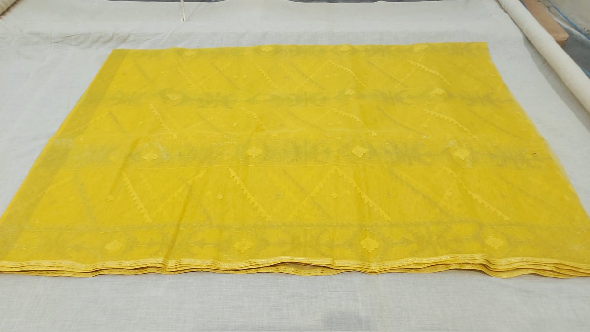 Traditional Exclusive
Half silk jamdani saree.
Craftsman: Local Weavers.
Colours: yellow.
Stock limited.
Dhaka, Bangladesh.
WhatsApp+8801554338761

#BanglaheritageJamdanisaree
#Fullsilk #Halfsilk
#Cotton #Finecotton
#Ecofriendly #Traditionalsaree #womenfashion