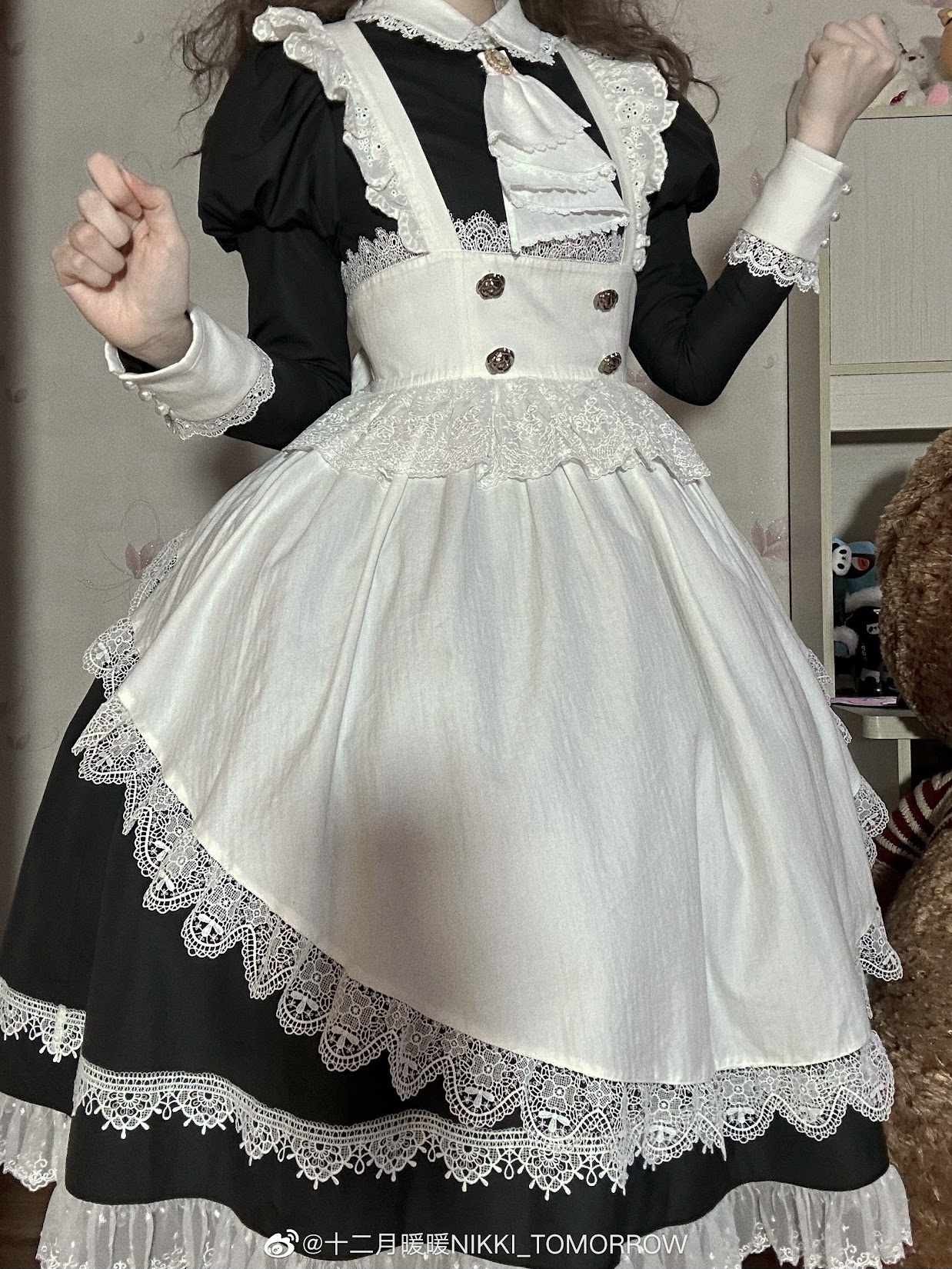 ロリータ メイド服 ワンピース ドレス シャイニングニキ camping.com