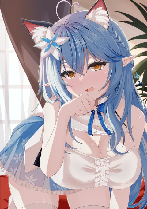 遅れましたが、ラミィちゃんの復帰お祝いに…ニャミィちゃんです。
https://t.co/KXKooBl5Bnに、高解像度版と、おまけの線画もあります。よろしくお願いします～
#LamyArt 