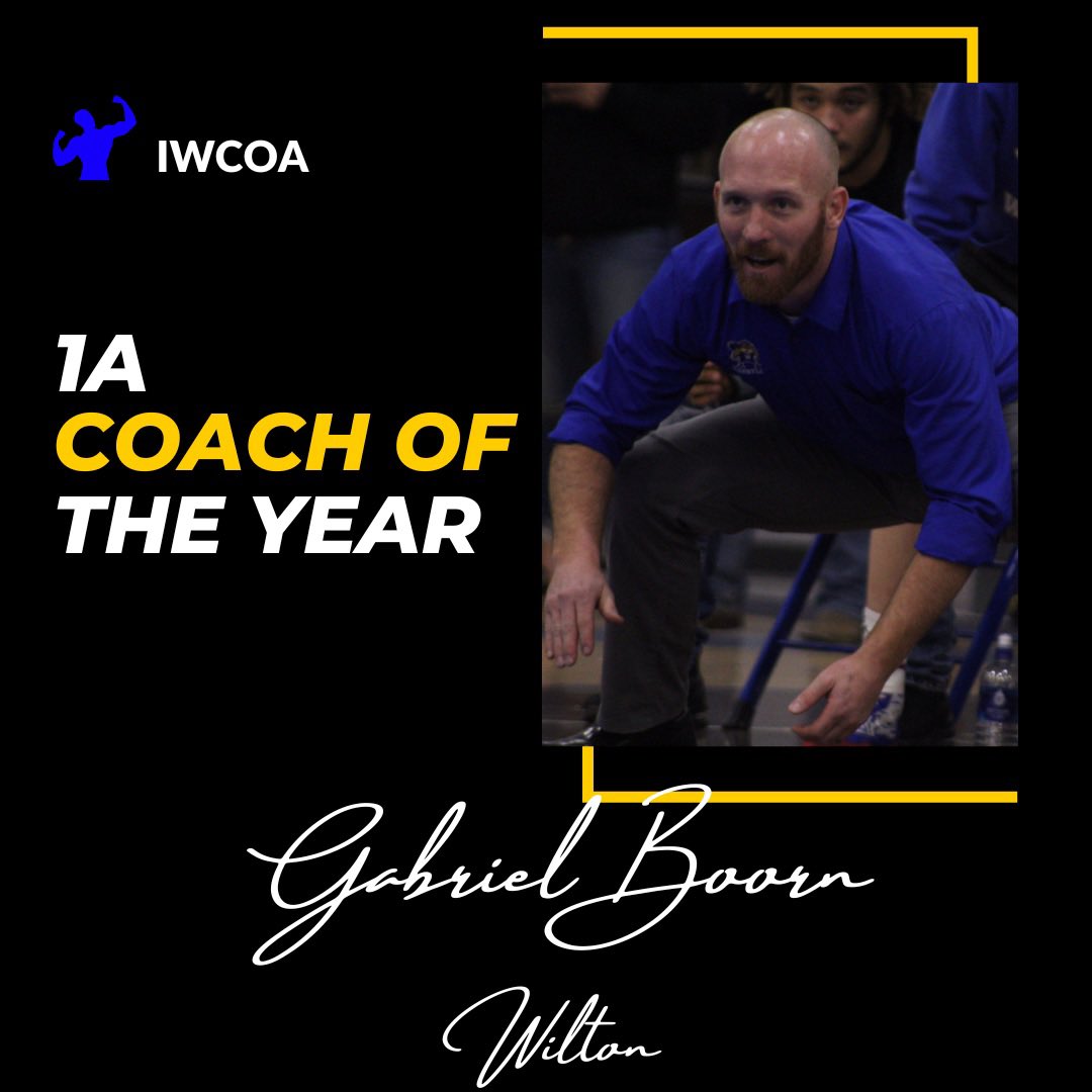 IWCOA_'s tweet photo. Congratulations to 1A Coach of the Year Gabriel Boorn from Wilton! https://t.co/nTXLUG6twC