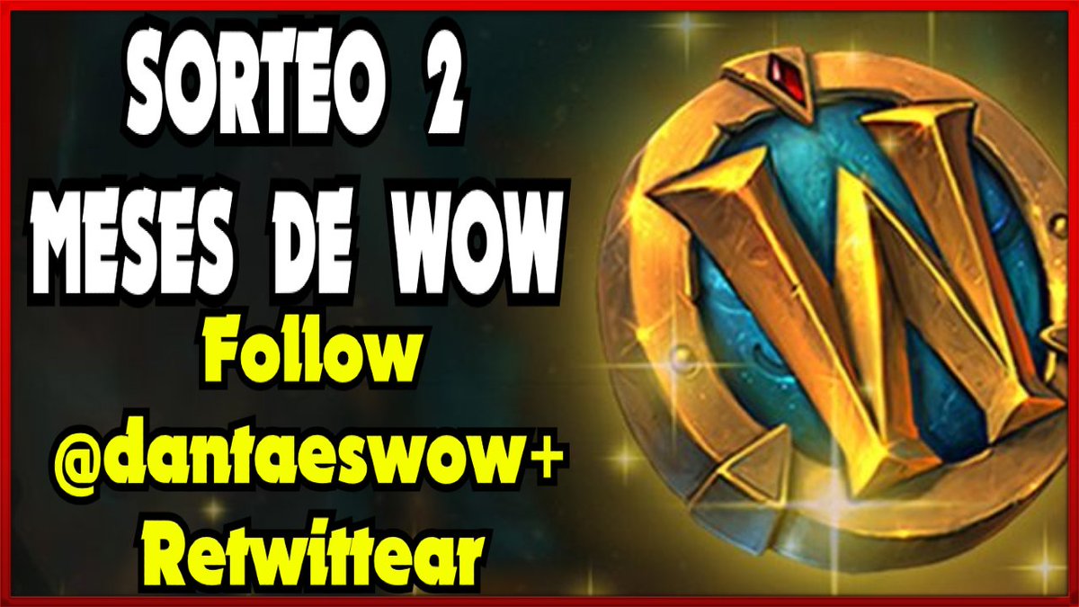 💎 ANUNCIO!!
Regalamos  4 meses de wow GRATIS! + sorteo twitch
🎁Follow <a href="/dantaeswow/">Farmers de Azeroth</a>
🎁RT al Tweet
🎁 SUB youtube.com/channel/UCIU_U… (Sorteo 2 meses extra)
🎁 SUB  twitch.tv/dantaess (Sorteo extra secreto)

TERMINA EL 15 FEBRERO
Todas las regiones participan #Dragonflight