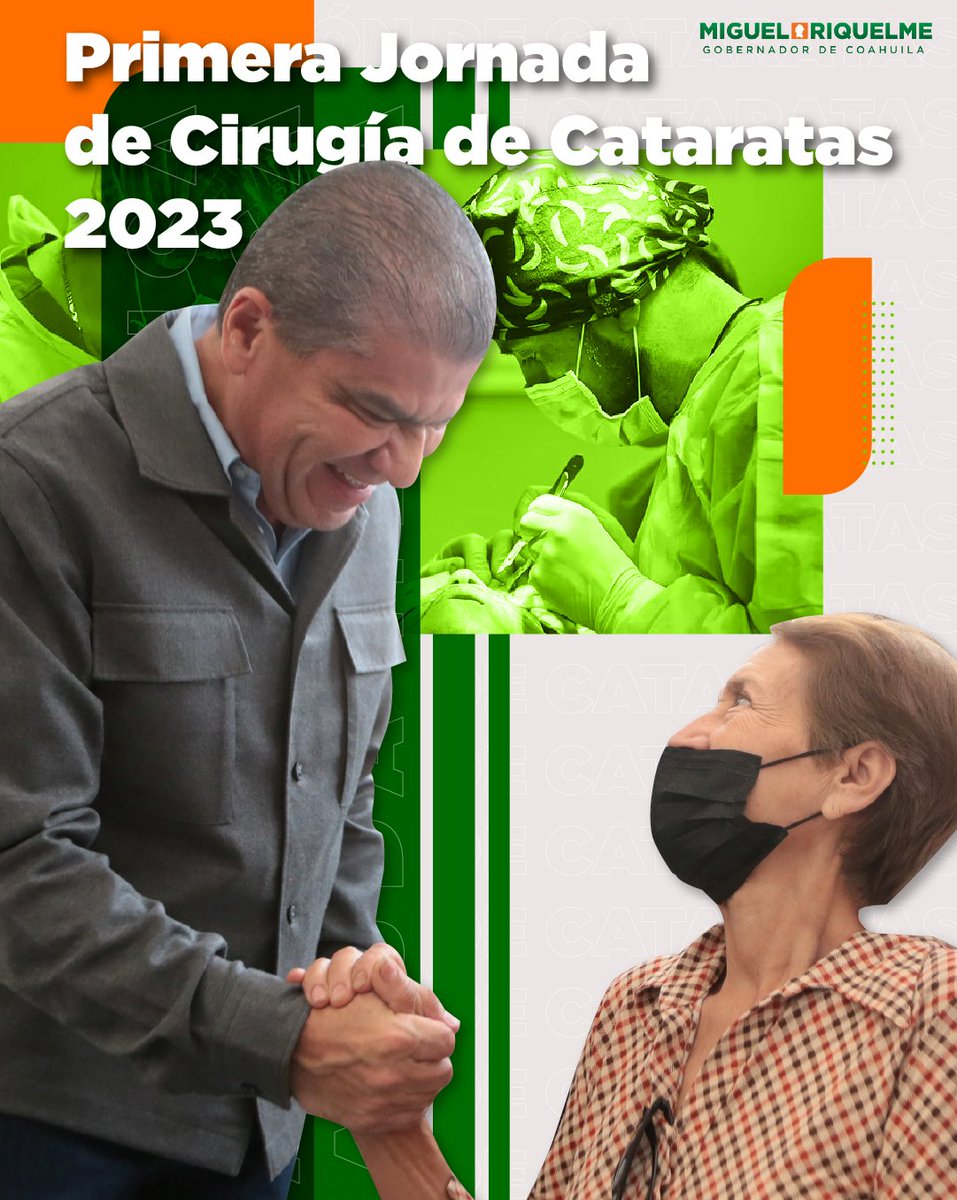 Para que sigan viendo los éxitos de quienes más quieren, arranca el registro de la Primera Jornada de Cirugía de Cataratas #2023 en la #RegiónSureste.👉 Más información al teléfono 844 438 8330, extensión 4759, de lunes a viernes en un horario de 10:00 a 14:00 horas.