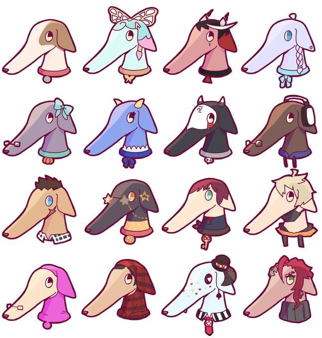 behold! the borzoi army!!           