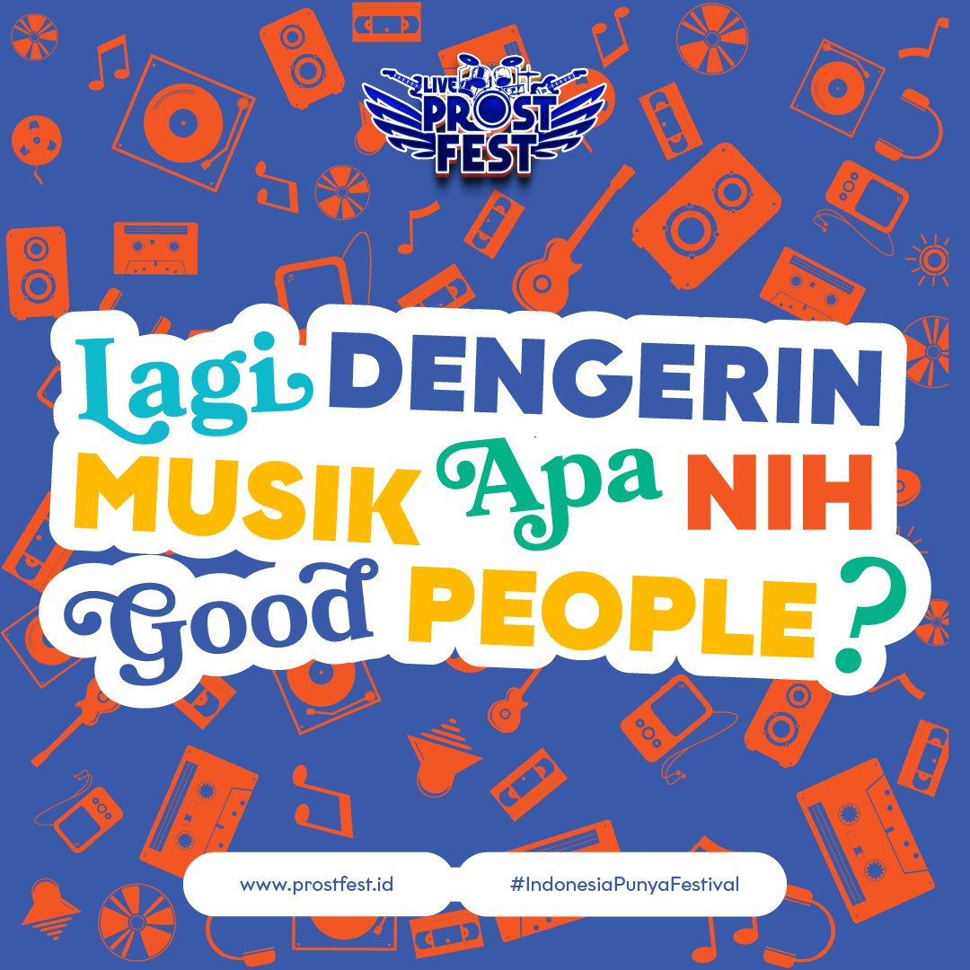Lagu apa aja nih yang lagi nyangkut dan on repeat untuk kalian, Good People? Pasti ada dong, musik dari musisi favorit kalian yang bisa banget didengerin berkali-kali dalam sehari… Reply twit ini yuk! Siapa tau bisa bertemu dengan para musisi favoritmu di Prost Fest.