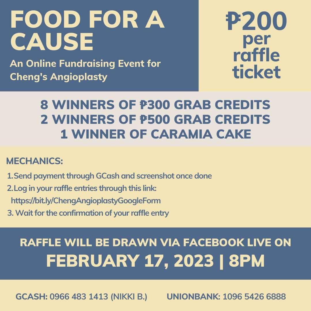 bababayelle's tweet photo. Hi. 🥺 Hoping you can join this online raffle event to help with my friend's brother's angioplasty surgery. He has Single Vessel Coronary Artery Disease and needs to undergo an operation the soonest possible. Thank you!!! https://t.co/0WGIlAKrBY