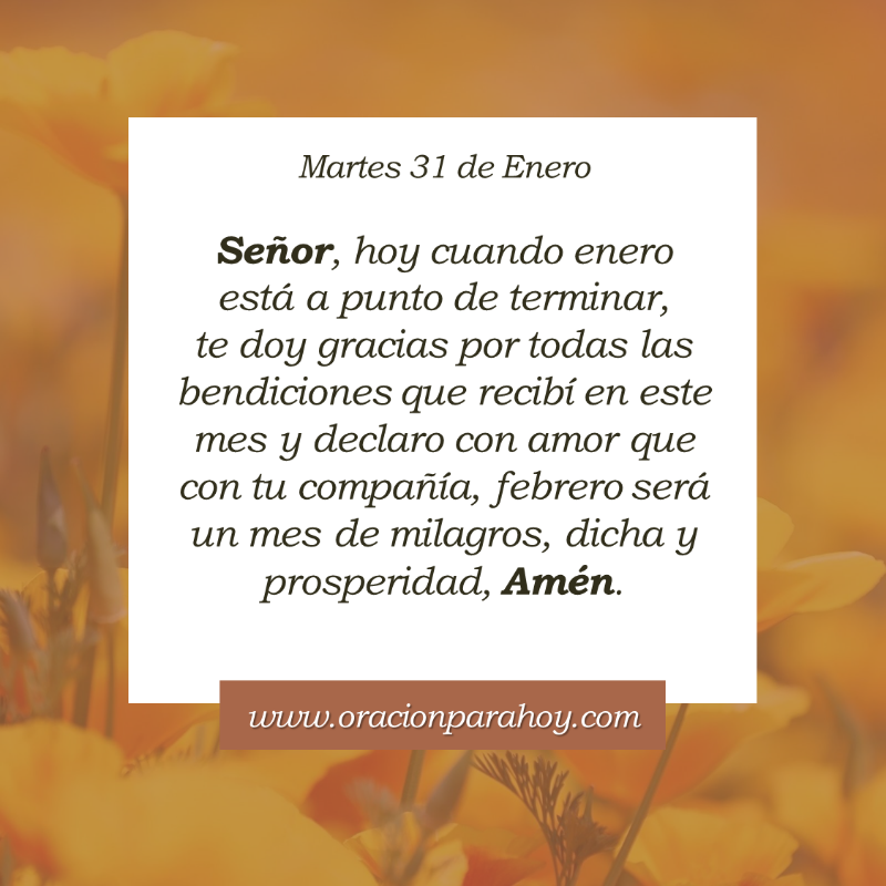 OracionParaHoy's tweet photo. Oración para hoy 31 de enero: https://t.co/pgq7EuzTlX