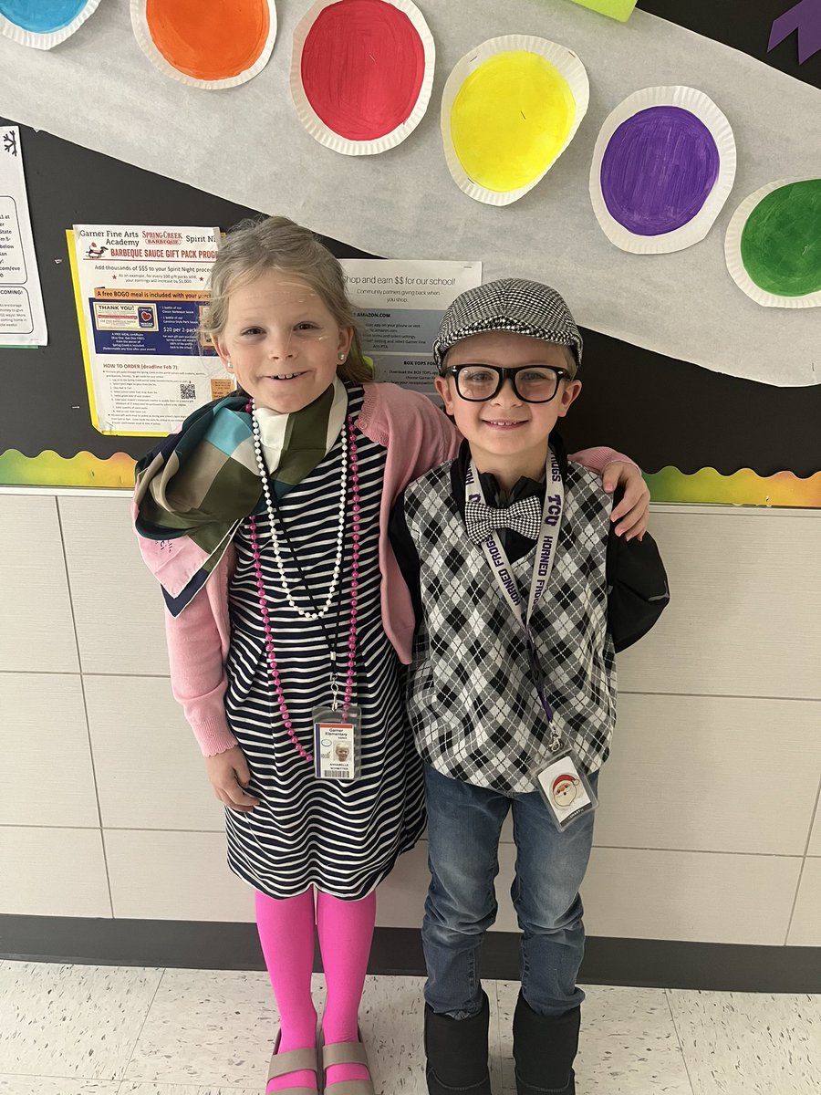 It’s the 100th day of school for these cuties! <a href="/GarnerFineArts/">Garner Fine Arts</a>