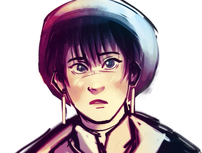 Meryl doodle look at her go #TRIGUNSTAMPEDE 